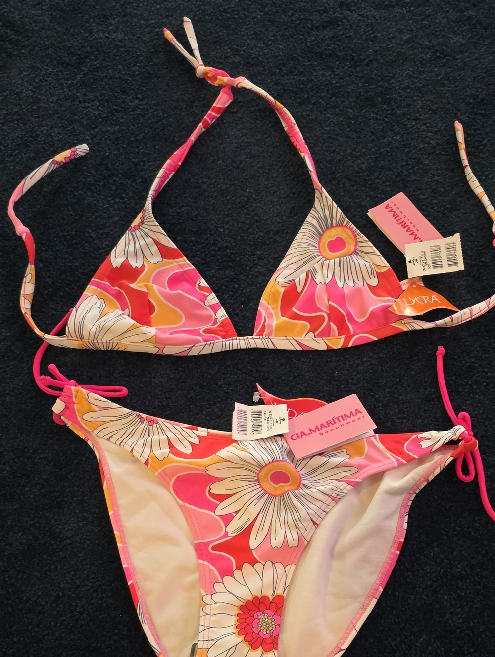 Cia. Marítima Pink Floral String Bikini - NWT